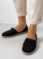 Εσπαντρίγιες suede με χαμηλά πλαϊνά