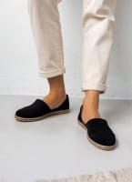 Εσπαντρίγιες suede με χαμηλά πλαϊνά