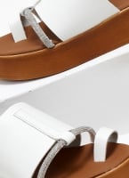 Flatfforms σανδάλια με στρας Estil