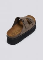 Flatform δερμάτινα nabuk σανδάλια ATENEO