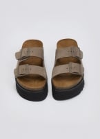 Flatform δερμάτινα nabuk σανδάλια ATENEO