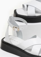 Σανδάλια flatforms με μπαρέτα tfp