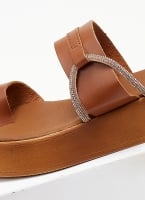 Flatform σανδάλια με στρας Estil