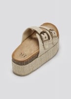 Flatforms από ψάθα με τοκάδες ERYNN
