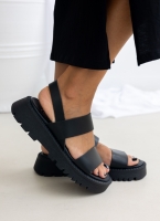 Flatforms δερμάτινα με chunky σόλα TFP