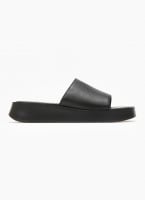 Σανδάλια flatforms δερμάτινα με φαρδιά φάσα tfp