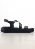 Flatforms δερμάτινα σανδάλια με φάσες TFP