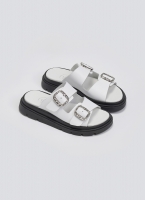 Flatforms δερμάτινα σανδάλια με τοκάδες Tfp