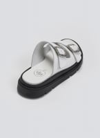Flatforms δερμάτινα σανδάλια με τοκάδες Tfp
