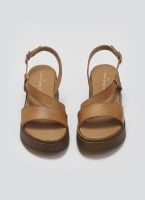 Flatforms δερμάτινα σανδάλια TFP