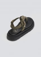 Flatforms nubuck δερμάτινα σανδάλια Tfp
