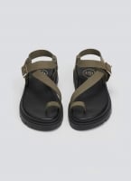 Flatforms nubuck δερμάτινα σανδάλια Tfp