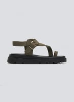 Flatforms nubuck δερμάτινα σανδάλια Tfp