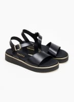 Flatforms σανδάλια δερμάτινα Ragazza 01186