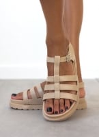 Flatforms σανδάλια gladiator