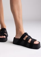 Flatforms σανδάλια καστόρινα ATENEO