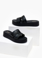 Flatforms σανδάλια με ανάγλυφο pattern Estil