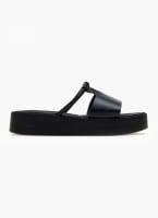 Flatforms σανδάλια με άνοιγμα και στρας Estil