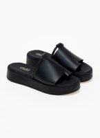 Flatforms σανδάλια με φαρδιά φάσα και στρας Estil