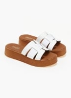 Flatforms σανδάλια με pattern Estil