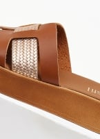Flatforms σανδάλια με pattern Estil