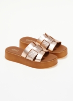Flatforms σανδάλια με pattern Estil