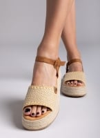 Flatforms σανδάλια με πλεκτό σχέδιο Refresh 172773