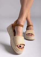 Flatforms σανδάλια με πλεκτό σχέδιο Refresh 172773