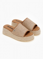 Flatforms σανδάλια με ψάθα και σχοινί Refresh 17175301