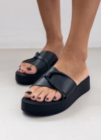 Flatforms σανδάλια με στρας Estil
