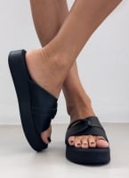 Flatforms σανδάλια με στρας Estil