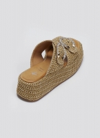 Flatforms σανδάλια με στρας Mariella Fabiani 2503/02