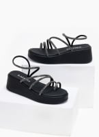 Flatforms σανδάλια με στρας Ragazza 01133