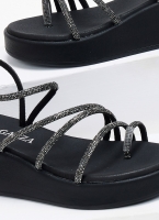 Flatforms σανδάλια με στρας Ragazza 01133