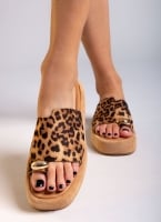 Flatforms σανδάλια suede ERYNN
