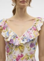 Φόρεμα με ανοιχτή πλάτη και βολάν Vero Moda 10323628