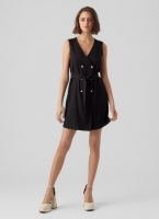 Φόρεμα με κουμπιά με λινό VERO MODA 10282496
