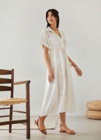Boho φόρεμα με λινό
