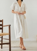 Boho φόρεμα με λινό