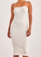 Φόρεμα ριμπ strapless Vero Moda 10309494