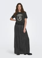 Φούστα με denim όψη και μπάσκα ONLY 15320036