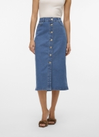 Φούστα τζιν μίντι με κουμπιά Vero Moda 10331366