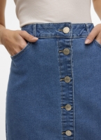 Φούστα τζιν μίντι με κουμπιά Vero Moda 10331366