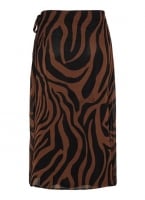 Φούστα wrap μίντι με print Pieces 17145935