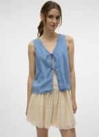 Γιλέκο υφασμάτινο με denim όψη Vero Moda 10326066