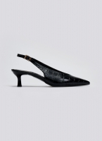 Γόβες κροκό μυτερές slingback TFP