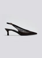 Γόβες κροκό μυτερές slingback TFP