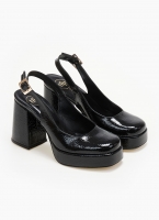 Γόβες Slingback λουστρίνι με ανοιχτή φτέρνα tfp