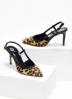 Γόβες μυτερές slingback με print TFP