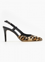 Γόβες μυτερές slingback με print TFP